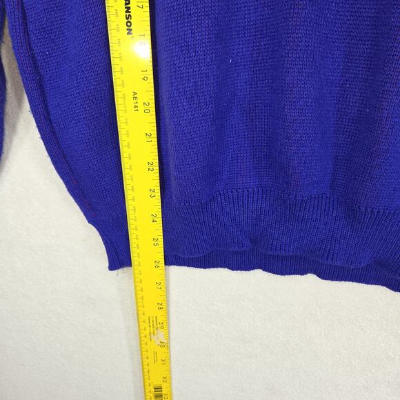 Vtg Sweater Southern Sweater Womens Large Purple Grandma Fall Autumn Grandmacore - Picture 5 of 12